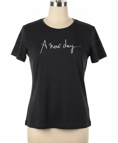 Celine Dion Shirt A New Day Vegas Concert Tee Y2K Bling Glitter Diva Pop Star Black Size XL