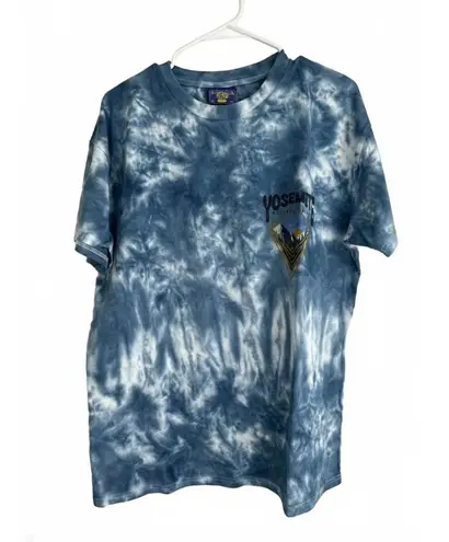 CONEY ISLAND PICNIC Yosemite Mountains Tie Dye Short Sleeve Tee Blue NWT XS