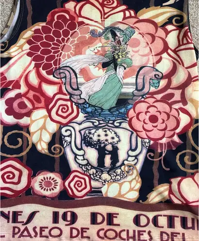 I’vory. Colorful Unique Flore Sleevless Top. Size Medium