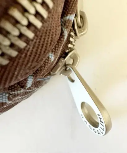 Baggallini Baggalini Taupe Travel Bag Crossbody Geo Print Pockets Organizing Turnlock RFID