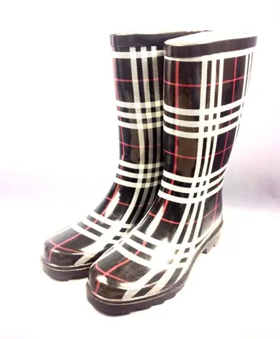 Wet Weather Rain Boots Black Size 8