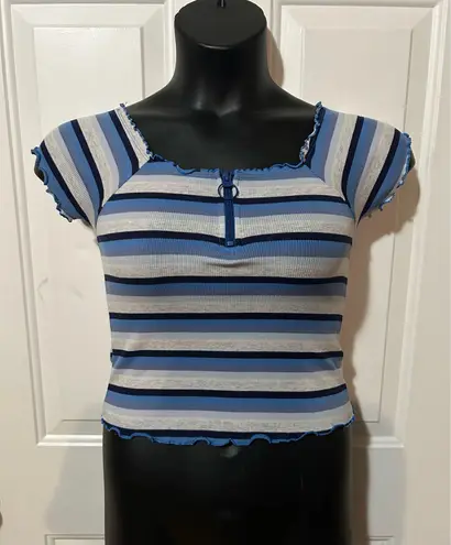 Justice Striped crop top