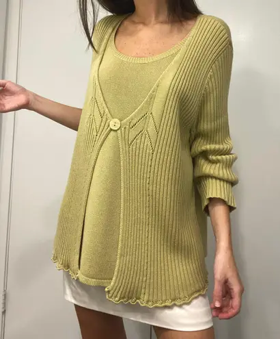 Requirements Vintage Layered Cardigan Sweater