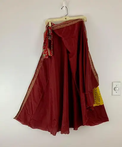 Reversible Maxi Wrap Skirt BINS211