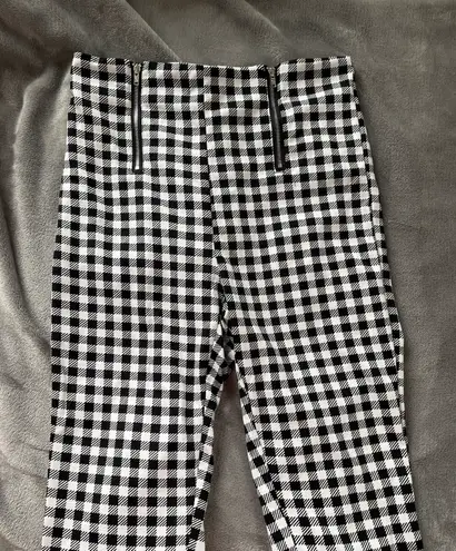 SheIn Black And White Gingham Pants