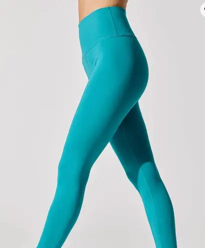 Carbon38 High Rise 7/8 Legging In Cloud Compression Dark Teal Size M $98 Blue Size M