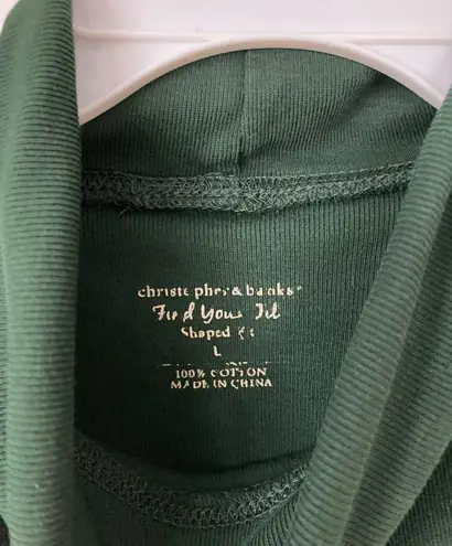 Vintage Green Turtleneck Long Sleeve Size L