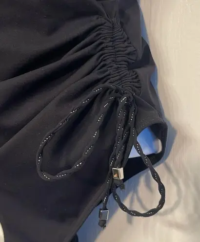 Maison Lejaby Drape Full Cup Ballerina Black Swimsuit Size 38/Large EUC #2478