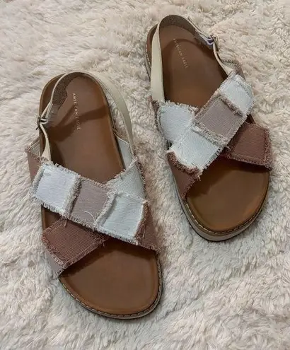 American Eagle  | tan fabric sandals