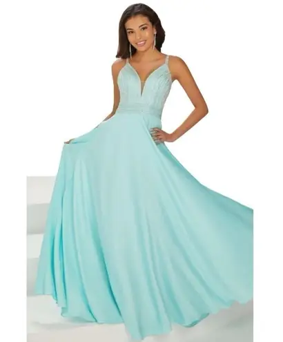 Vienna Prom Dress Pink with Silver Rhinestones Size 2