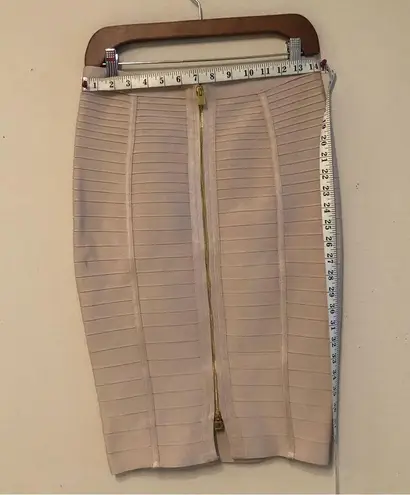 Beautiful Unbranded Body con Skirt with full length zipper.Size: L Tan Size L thumbnail 4