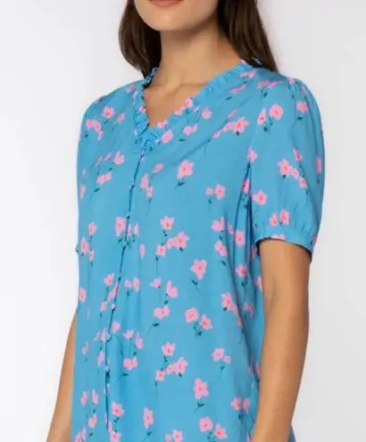 Velvet Heart flower blouse size small NWOT