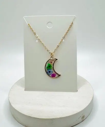 Spring theme Necklace and Bracelet Duo Pink