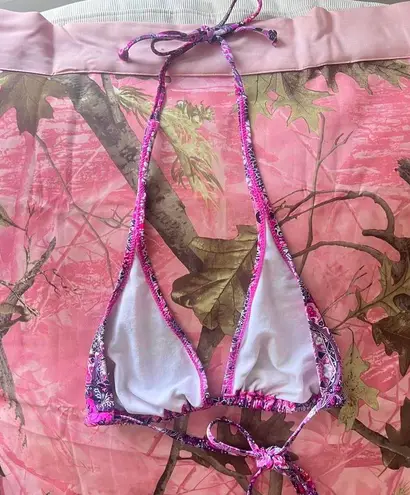 Venus vintage y2k purple paisley floral patterned bikini top 