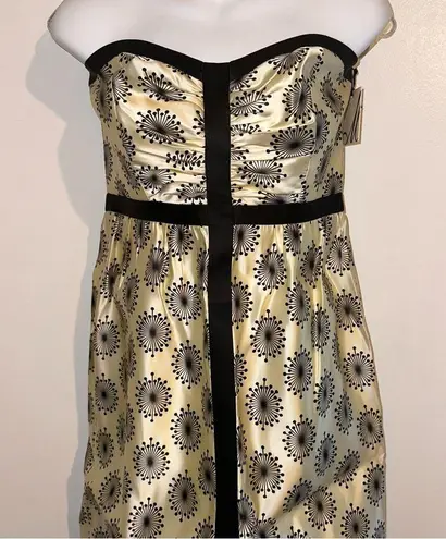 Milly of New York Womens Strapless Silk Printed Cocktail Dress Size 8 π