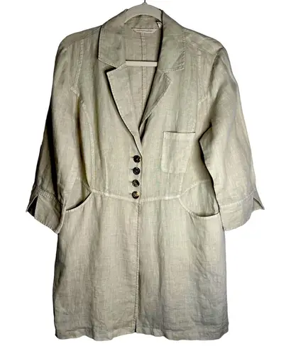 Soft Surroundings Soft Surrounding Eza Jacket 100% Linen Women’s Size Medium 2AC13