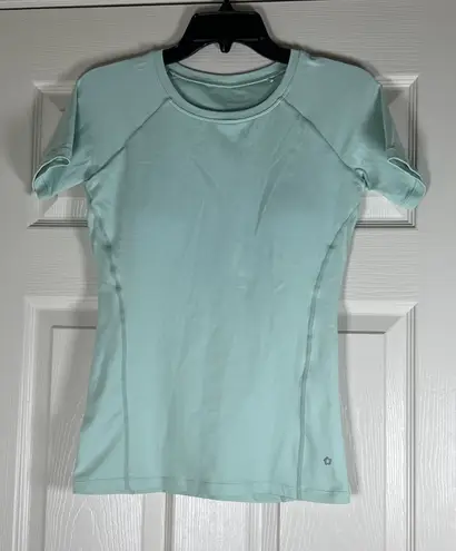 Mulawear Pastel Teal Women’s Compression Athletic Top With Built In Padding M/6 Blue Size M