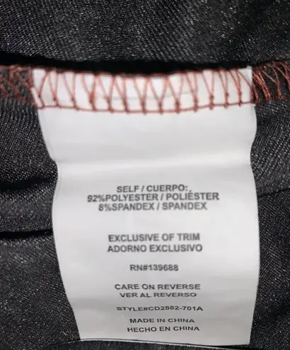 Coco + Jaimeson Surplice V-Neck 3/4 Sleeve Floral Velvet Faux-Wrap Minidress S