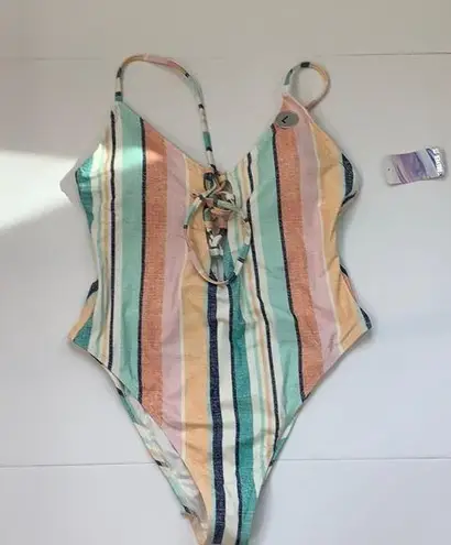 Forever 21  striped swimsuit suit.