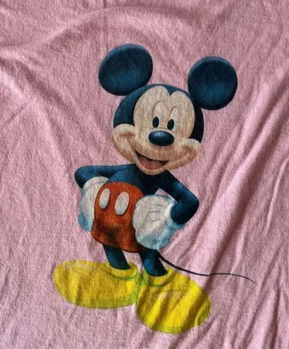 Disney  Store XL Pink Mickey Mouse Shirt