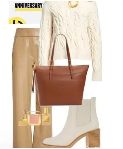 Veronica Beard Cormac Crop Faux Leather Pants High Rise 8 Buttery Soft Office