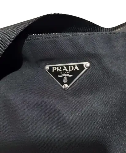 Prada Black Nylon Tessuto Messenger Crossbody Bag