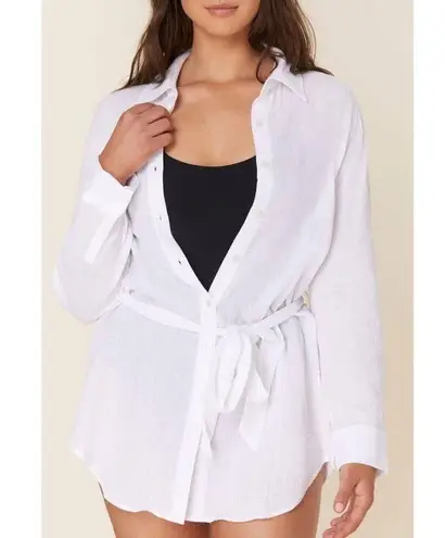ANDIE Swim the Corvo Button Cover Up in White XXXL NWT
