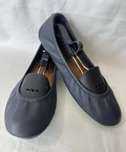 Tieks by Gavrieli Foldable Ballet Flats Matte Blue Italian Leather Size 8