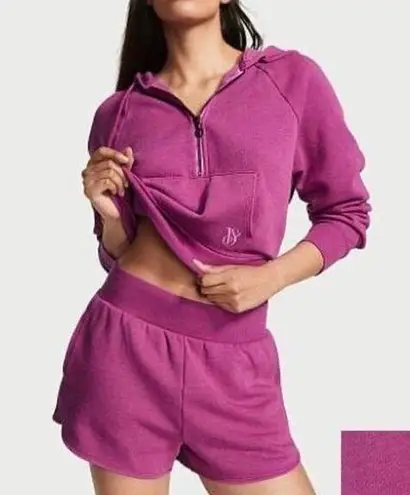 Victoria's Secret Victoria’s Secret Lounge Cropped Hoodie (L) & Sweatshort Set (M) Raspberry Pink