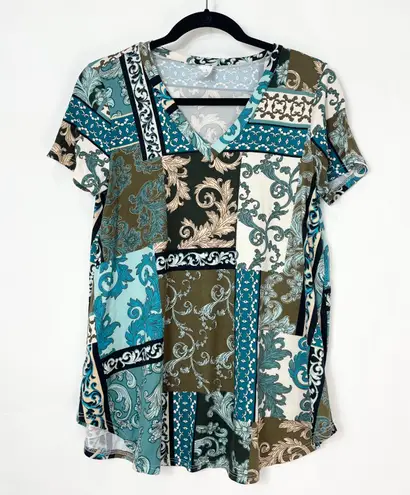 Honeyme Paisley Top Short sleeve Small