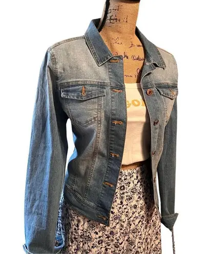 Maverick The Collection Light Indigo Jean Denim Women’s Jacket size Medium Blue