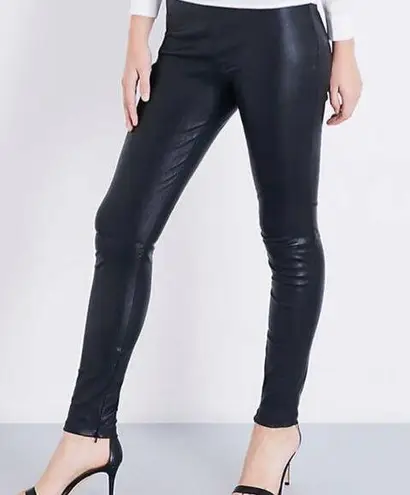 Maje Smarta Black Lamb Leather Stretch Leggings Small NWTS