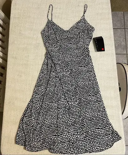 Scarlett Spaghetti Strap Black and White Dress