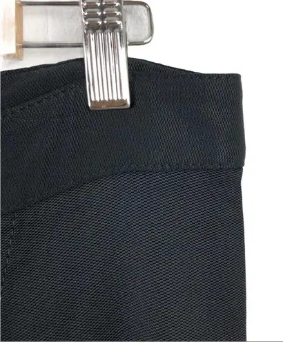 Dolce & Gabbana Shiny Viscose Black Crop Trouser Pants Straight Leg SZ 44 USA 8