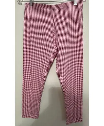 Wonder Nation Pink and White Houndstooth Leggings Size XL