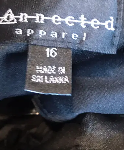 Connected Apparel size 16 black and pink dress sleeveless