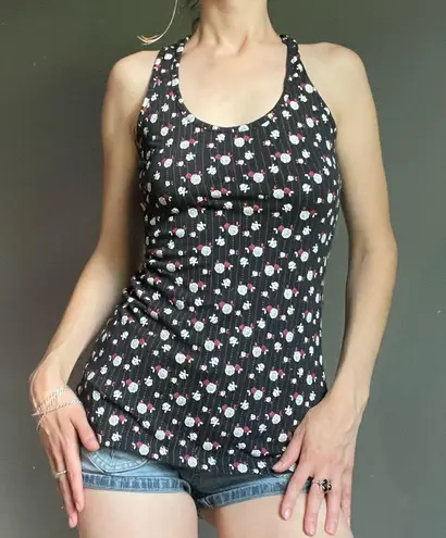 belle du jour y2k skull & roses tank
