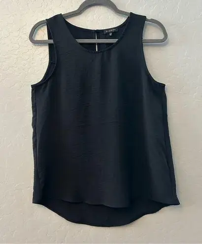 Pleione sleeveless black hi low tank top blouse size small