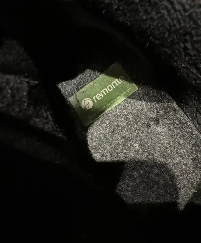 Remonte Rieker Erin 82 Waterproof Suede Rubber sole winter snow biker combat Black Size 9