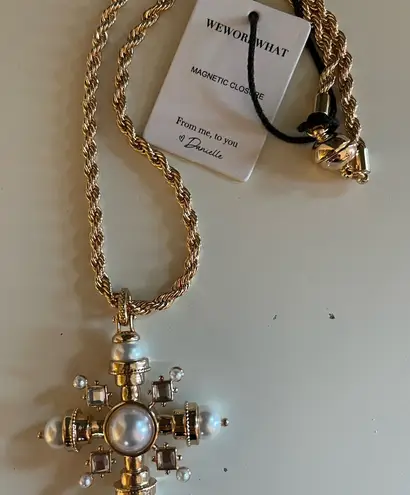 We Wore What Snowflake Necklace New NWT