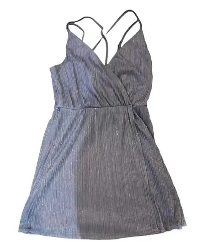 Living Doll Sleeveless V-Neck Pleated Glitter Details Dress Size 1