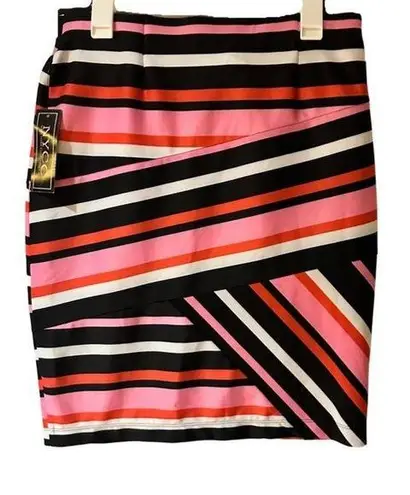 The Clothing Company NYCC NEW YORK MULTICOLOR STRIPED SKIRT MEDIUM
