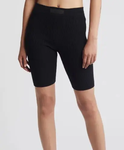 Fear of god Essentials Cotton Blend Rib Bike Shorts in Black Size XSmall NWT