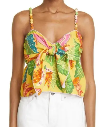 Farm Rio yellow beaks and bananas blouse skirt set