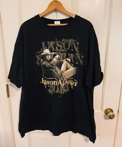 Anvil Jason Aldean 2010 tour country black tshirt 2XL