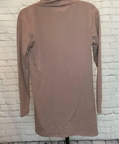 BP . Turtleneck A-Line Dress in Tan Antle