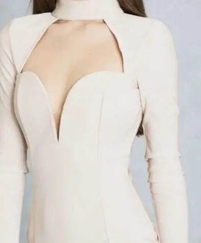 Rare London New High Neck Cut Cut Out Dress Sz L