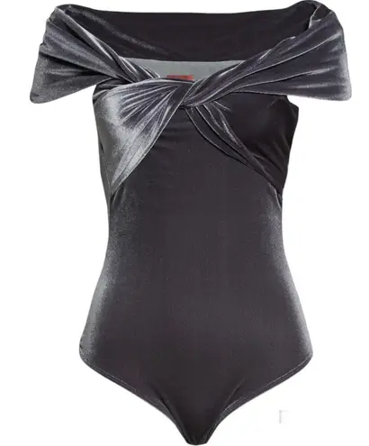 ALIX NYC Grove Twisted Bodysuit silver