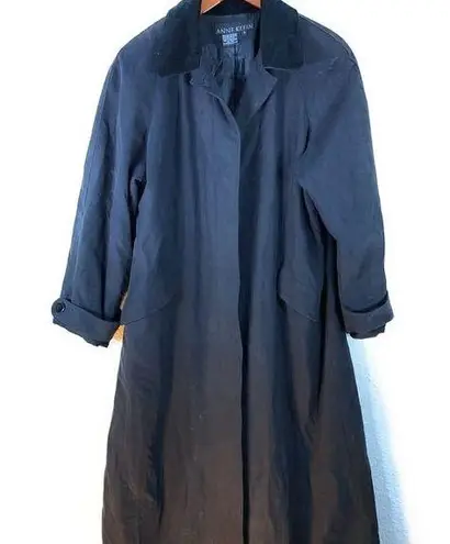 Anne Klein  Black Trench Coat