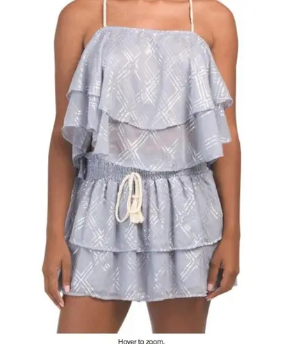 Surf Gypsy Juniors Metallic Deco Print Top m NWT